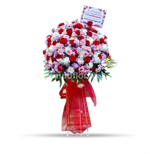 floral sculptures - karangan bunga standing flower selamat sukses